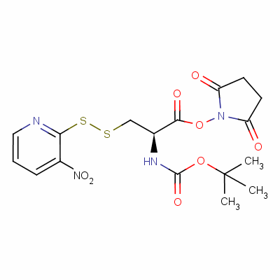 tert-butyloxycarbonyl-(S-(3-nitro-2-pyridinesulfenyl))cysteine-N-hydroxysuccinimide