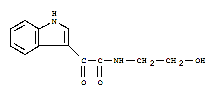 N-(2-hydroxyethyl)-2-(1H-indol-3-yl)-2-oxoacetamide
