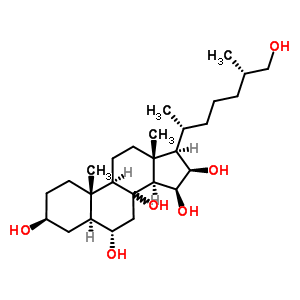 (3beta,5alpha,6alpha,8xi,15beta,16beta,25S)-cholestane-3,6,8,15,16,26-hexol