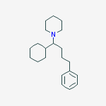 1-(1-cyclohexyl-4-phenylbutyl)piperidine
