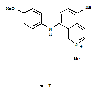 11H-Pyrido[3,4-a]carbazolium,8-methoxy-2,5-dimethyl-, iodide (1:1)