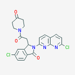 5-chloro-2-(7-chloro-1,8-naphthyridin-2-yl)-3-[2-oxo-2-(4-oxopiperidin-1-yl)ethyl]-3h-isoindol-1-one