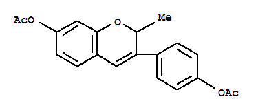 4-[7-(acetyloxy)-2-methyl-2H-chromen-3-yl]phenyl acetate