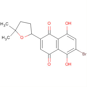 1,4-Naphthalenedione,6-bromo-5,8-dihydroxy-2-(tetrahydro-5,5-dimethyl-2-furanyl)-