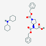 (R)-2-(N-Cbz)(1-Cbz-pyrrolidin-3-yl)aminoacetic acid, dicyclohexylammonium salt