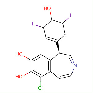1H-3-Benzazepine-7,8-diol,6-chloro-2,3,4,5-tetrahydro-1-(4-hydroxy-3,5-diiodophenyl)-, (R)-