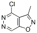 ISOXAZOLO[4,5-D]PYRIDAZINE,4-CHLORO-3-METHYL-