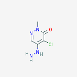 3(2H)-Pyridazinone, 4-chloro-5-hydrazino-2-methyl-