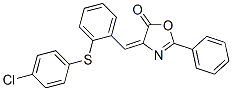 4-[o-(p-Chlorophenylthio)benzylidene]-2-phenyl-5(4H)-oxazolone