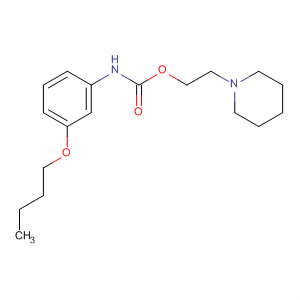 Carbamic acid, (3-butoxyphenyl)-, 2-(1-piperidinyl)ethyl ester