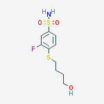 3-FLUORO-4-[(4-HYDROXYBUTYL)THIO]BENZENESULFONAMIDE