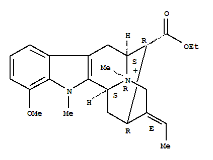 6,10-Methanoindolo[3,2-b]quinolizinium,11-(ethoxycarbonyl)-9-ethylidene-5,6,8,9,10,11,11a,12-octahydro-4-methoxy-5,7-dimethyl-,(6S,7R,9E,10R,11R,11aS)-