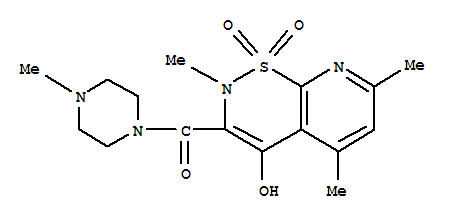 (3Z)-3-[hydroxy(4-methylpiperazin-1-yl)methylidene]-2,5,7-trimethyl-2,3-dihydro-4H-pyrido[3,2-e][1,2]thiazin-4-one 1,1-dioxide