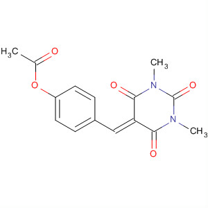 2,4,6(1H,3H,5H)-Pyrimidinetrione,5-[[4-(acetyloxy)phenyl]methylene]-1,3-dimethyl-