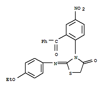 (2Z)-2-[(4-ethoxyphenyl)imino]-3-[4-nitro-2-(phenylcarbonyl)phenyl]-1,3-thiazolidin-4-one