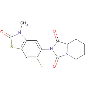 Imidazo[1,5-a]pyridine-1,3(2H,5H)-dione,2-(6-fluoro-2,3-dihydro-3-methyl-2-oxo-5-benzothiazolyl)tetrahydro-