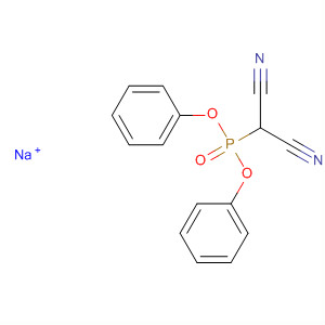 Phosphonic acid, (dicyanomethyl)-, diphenyl ester, ion(1-), sodium