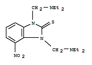 1,3-bis[(diethylamino)methyl]-4-nitro-1,3-dihydro-2H-benzimidazole-2-thione
