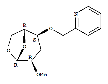 .beta.-D-ribo-Hexopyranose, 1,6-anhydro-3-deoxy-2-O-methyl-4-O-(2-pyridinylmethyl)-