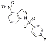1-(4'-fluorobenzenesulfonyl)-4-nitro-1H-indole
