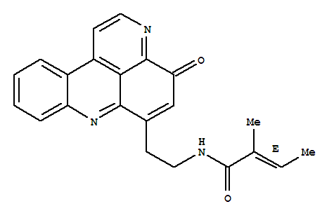 2-Butenamide,2-methyl-N-[2-(4-oxo-4H-pyrido[2,3,4-kl]acridin-6-yl)ethyl]-, (E)-
