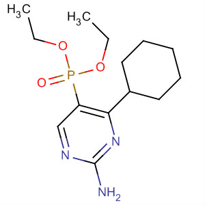 Phosphonic acid, (2-amino-4-cyclohexyl-5-pyrimidinyl)-, diethyl ester