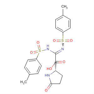 L-Proline,1-[[[(4-methylphenyl)sulfonyl]amino][[(4-methylphenyl)sulfonyl]imino]methyl]-5-oxo-