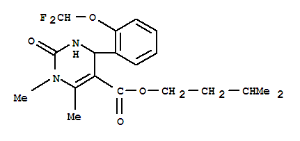 3-methylbutyl 4-[2-(difluoromethoxy)phenyl]-1,6-dimethyl-2-oxo-1,2,3,4-tetrahydropyrimidine-5-carboxylate