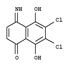 1,4-NAPHTHOQUINONE IMINE,6,7-DICHLORO-5,8-DIHYDROXY-