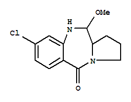 8-chloro-11-methoxy-1,2,3,10,11,11a-hexahydro-5H-pyrrolo[2,1-c][1,4]benzodiazepin-5-one