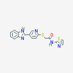 2-{[5-(1h-benzimidazol-2-yl)-2-pyridinyl]sulfanyl}-n-(1,3-thiazol -2-yl)acetamide