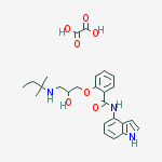 2-{3-[(1,1-dimethylpropyl)amino]-2-hydroxypropoxy}-N-1H-indol-4-ylbenzamide ethanedioate (salt)