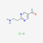 2-(2-aminoethyl)pyrimidine-5-carbaldehyde;hydrochloride