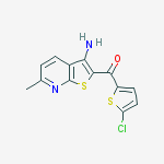 (3-amino-6-methyl-thieno[2,3-b]pyridin-2-yl)-(5-chloro-2-thienyl) Methanone
