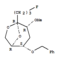 6,8-Dioxabicyclo3.2.1octane, 5-(3-fluoropropyl)-4-methoxy-2-(phenylmethoxy)-, 1R-(exo,exo)-
