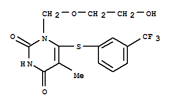 1-((2-Hydroxyethoxy)methyl)-6-((3-(trifluoromethyl)phenyl)thio)thymine