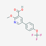 2-methoxy-5-[4-(trifluoromethoxy)phenyl]pyridine-3-carboxylic Acid