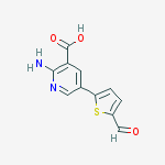 2-amino-5-(5-formylthiophen-2-yl)pyridine-3-carboxylic Acid
