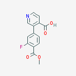 3-(3-fluoro-4-methoxycarbonylphenyl)pyridine-4-carboxylic Acid