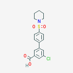 3-chloro-5-(4-piperidin-1-ylsulfonylphenyl)benzoic Acid