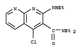 4-chloro-N,N-diethyl-2-(ethylamino)-1,8-naphthyridine-3-carboxamide