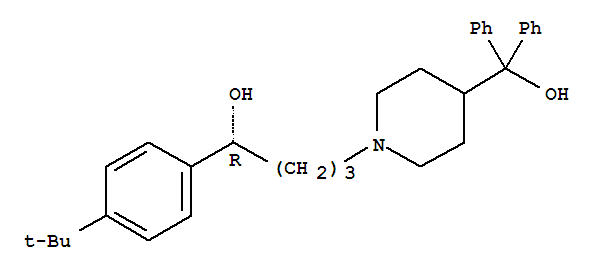 1-Piperidinebutanol,a-[4-(1,1-dimethylethyl)phenyl]-4-(hydroxydiphenylmethyl)-,(R)-