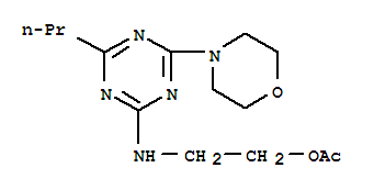 2-[(4-morpholin-4-yl-6-propyl-1,3,5-triazin-2-yl)amino]ethyl acetate