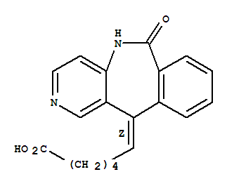 (6Z)-6-(6-oxo-5,6-dihydro-11H-pyrido[4,3-c][2]benzazepin-11-ylidene)hexanoic acid