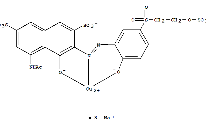 trisodium [5-acetamido-4-hydroxy-3-[[2-hydroxy-5-[[2-(sulphooxy)ethyl]sulphonyl]phenyl]azo]naphthalene-2,7-disulphonato(5-)]cuprate(3-)