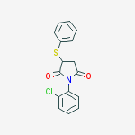 2,5-Pyrrolidinedione, 1-(2-chlorophenyl)-3-(phenylthio)-