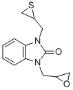 1,3-Dihydro-1-(oxiranylmethyl)-3-(thiiranylmethyl)-2H-benzimidazol-2-o ne