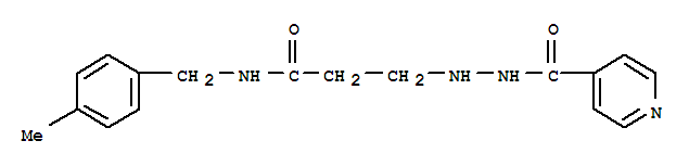 N-(4-methylbenzyl)-3-[2-(pyridin-4-ylcarbonyl)hydrazinyl]propanamide
