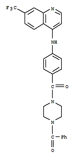 Piperazine, 1-benzoyl-4-(4-((7-(trifluoromethyl)-4-quinolinyl)amino)benzoyl)-