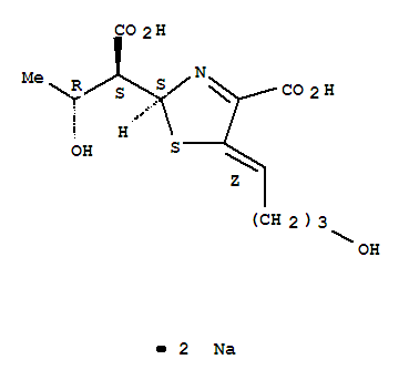 disodium (2S,5Z)-2-(carboxylatomethyl)-5-(4-hydroxybutylidene)-2-[(1R)-1-hydroxyethyl]-2,5-dihydro-1,3-thiazole-4-carboxylate